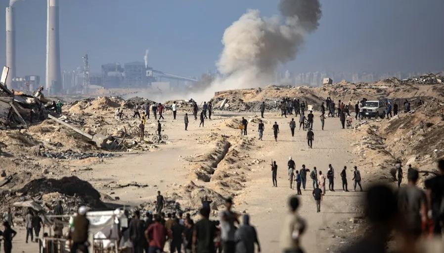 Destrucción en Gaza por los ataques de Israel.
