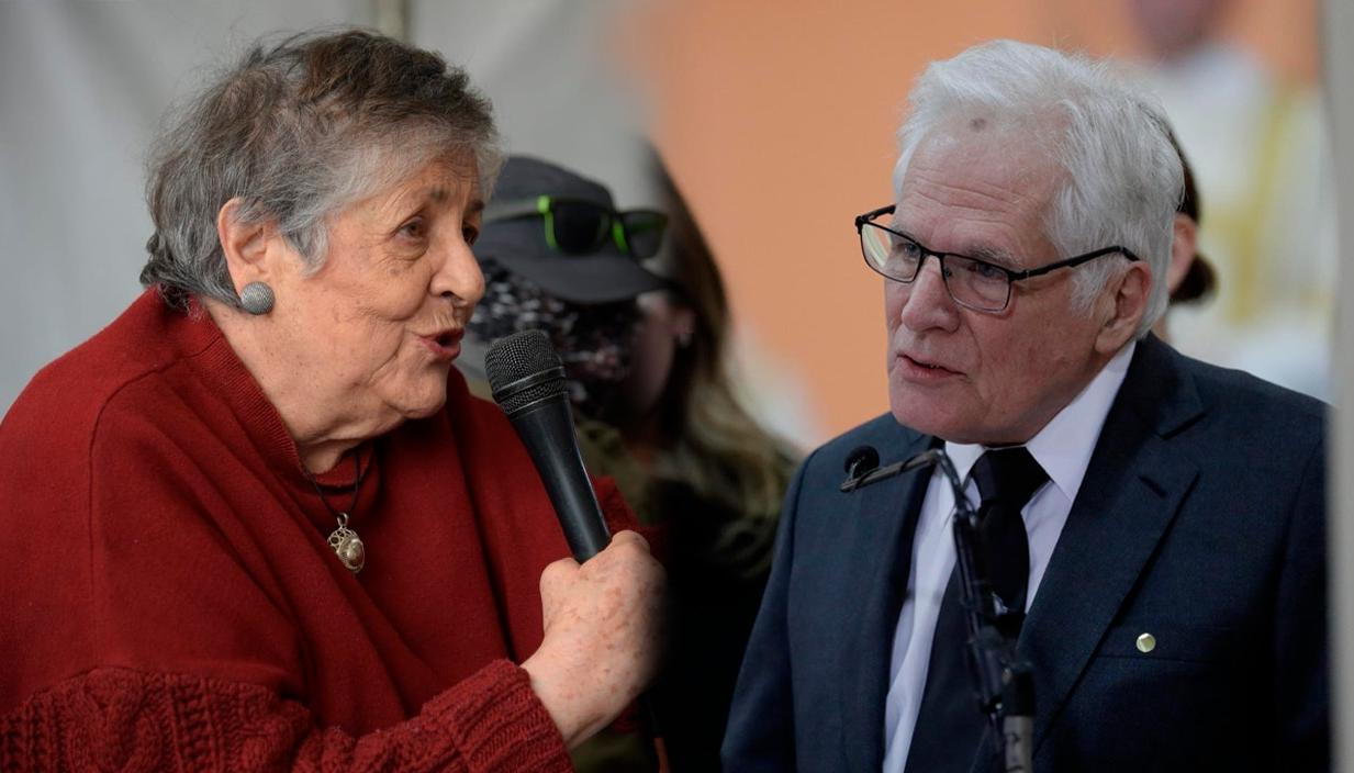 Gloria Gaitán y Miguel Uribe Londoño.