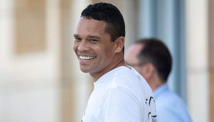 Carlos Bacca en el entrenamiento del Villarreal este viernes.