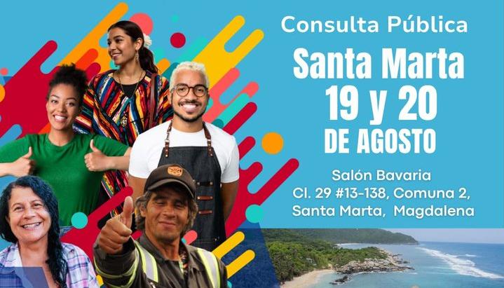 Consulta Pública en Santa Marta para este 19 y 20 de agosto.