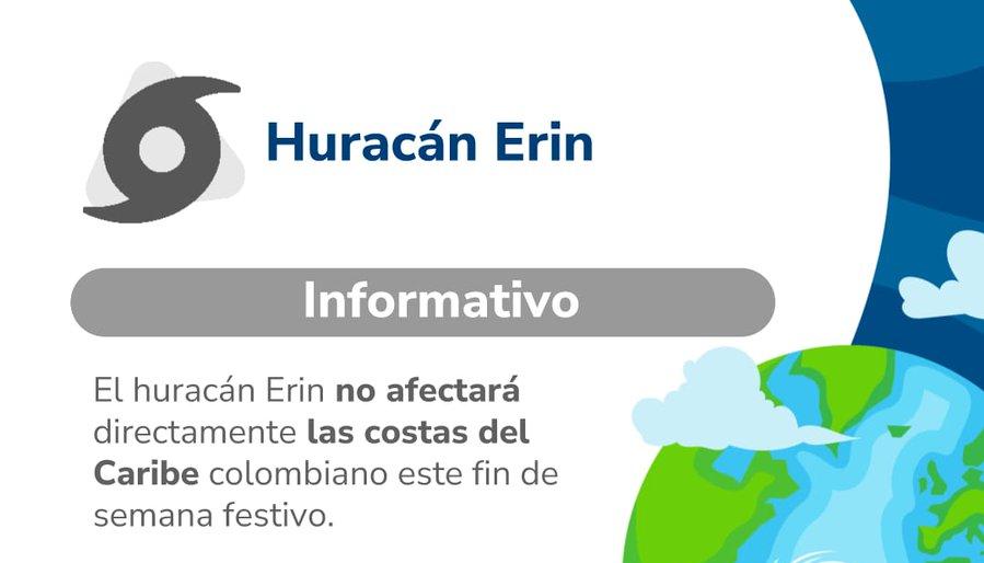 Huracán Eric no afectará territorio nacional.
