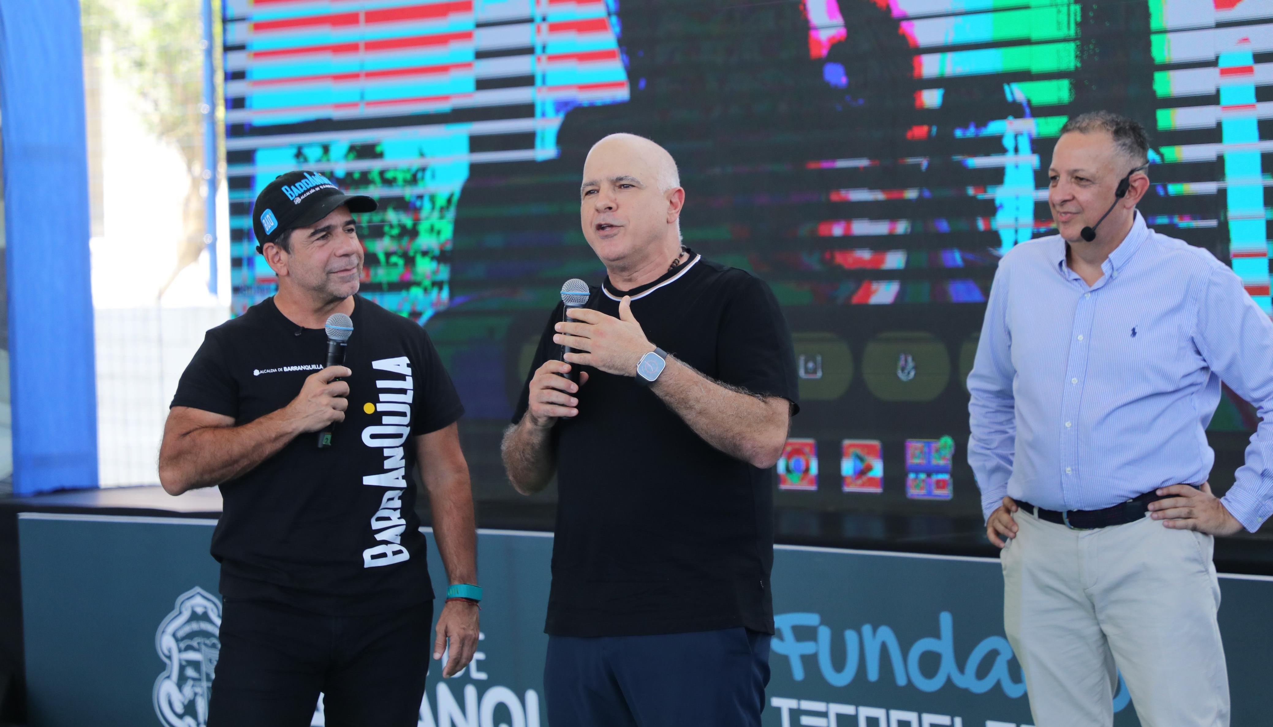 Alejandro Char, alcalde de Barranquilla y Christian Daes, COO de Tecnoglass.