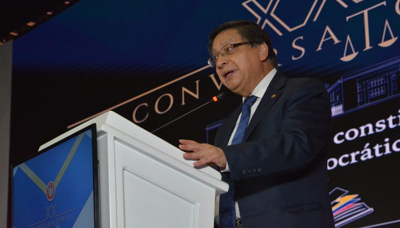 El magistrado Jorge Enrique Ibáñez, presidente de la Corte Constitucional.