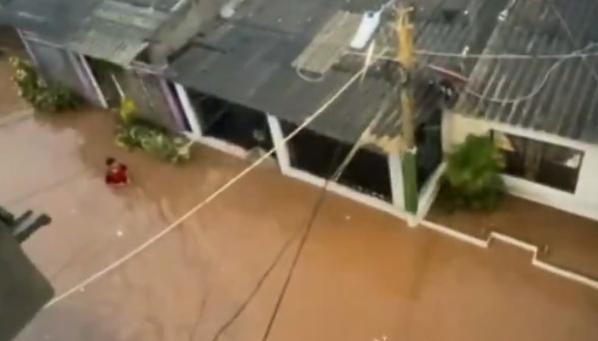 Inundación en Santa Marta.