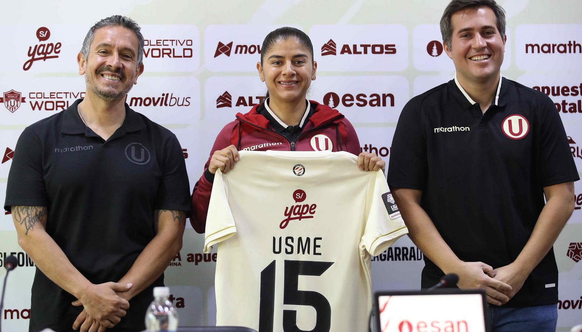 La presentación de Catalina Usme estrella del Universitario Deportes