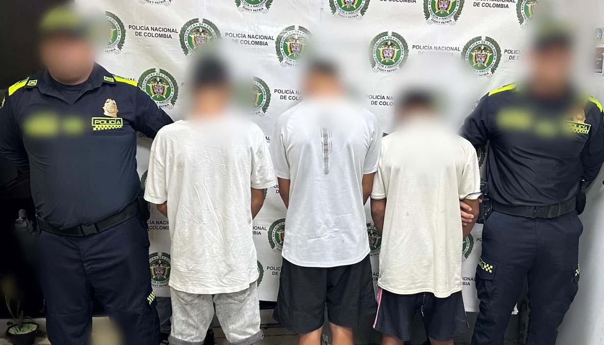 Los tres adolescentes capturados