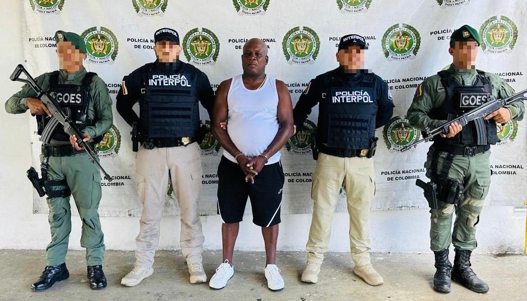 Luis Henry Valencia en poder de las autoridades.