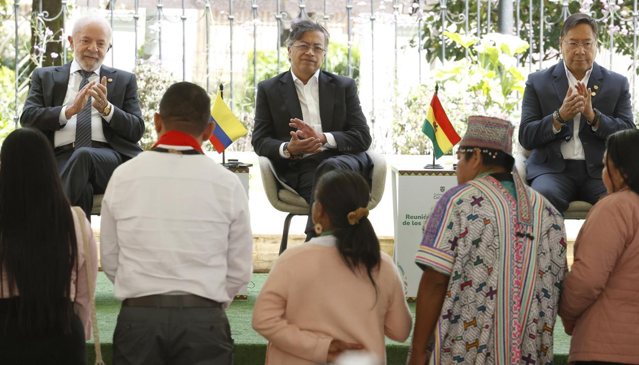 Luiz Inácio Lula da Silva, Gustavo Petro y Luis Arce.