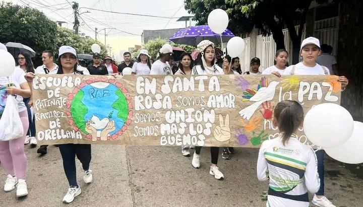 Marcha de ayer en Santa Rosa del Sur