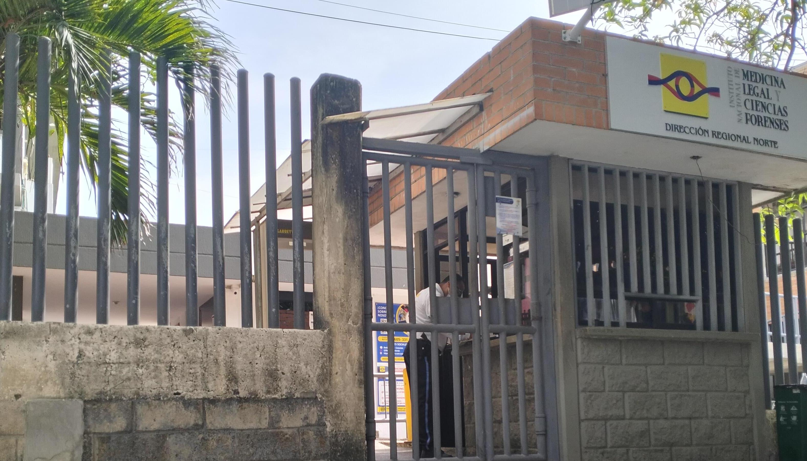 Fachada de Medicina Legal, en Barranquilla. 