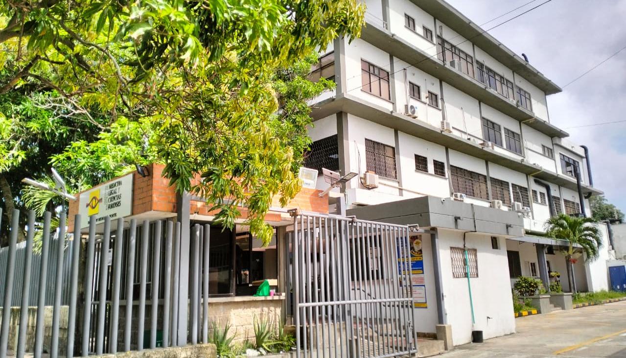 Instalaciones de Medicina Legal, en Barranquilla. 