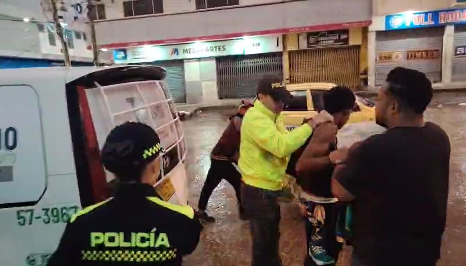 El adolescente capturado.