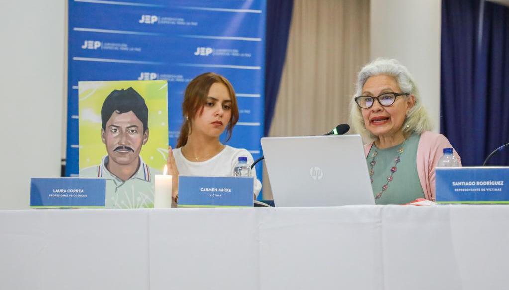 Carmen Mirke, esposa de Orlando Alberto Toledo.