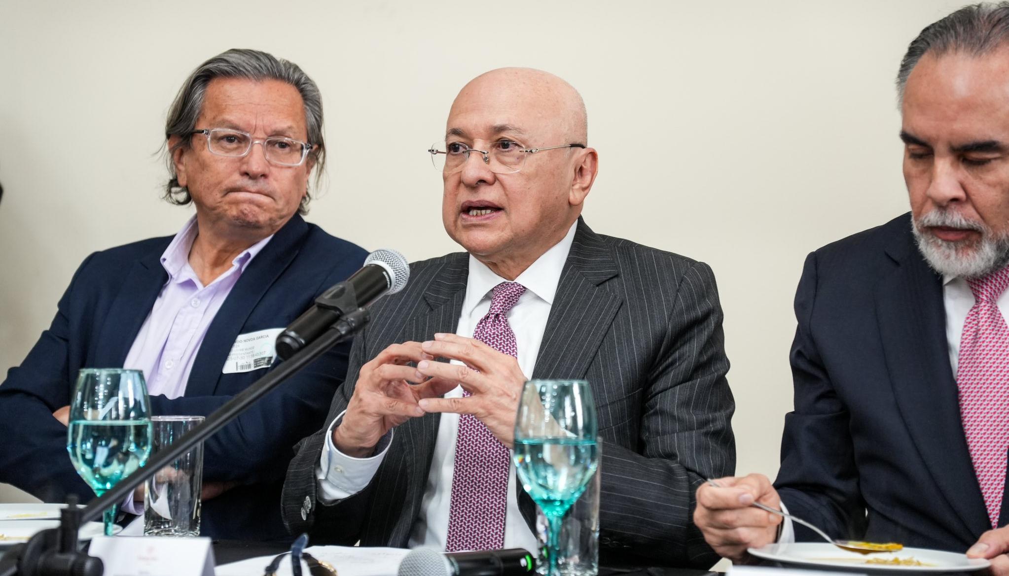 El ministro de Justicia, Eduardo Montealegre.