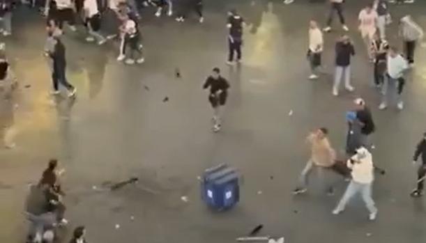 Imagen de los disturbios.