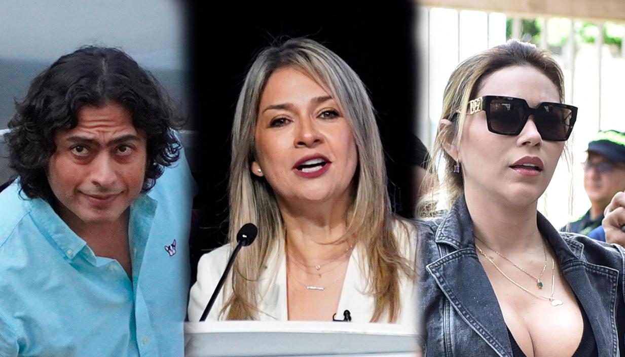 Nicolás Petro, Vicky Dávila y Days Vásquez.