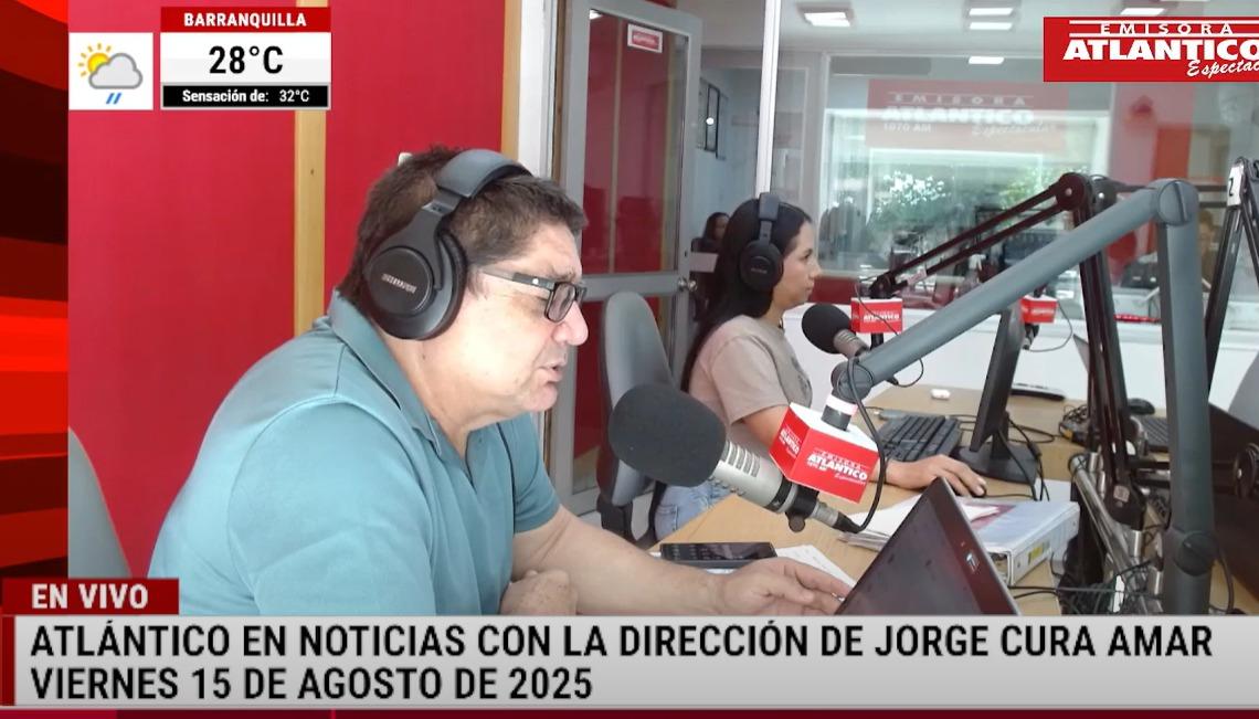 Transmisión de Atlántico en Noticias.