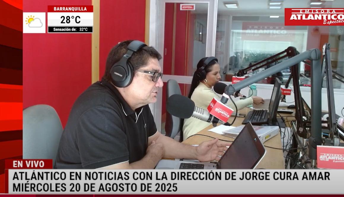 Transmisión de Atlántico en Noticias.