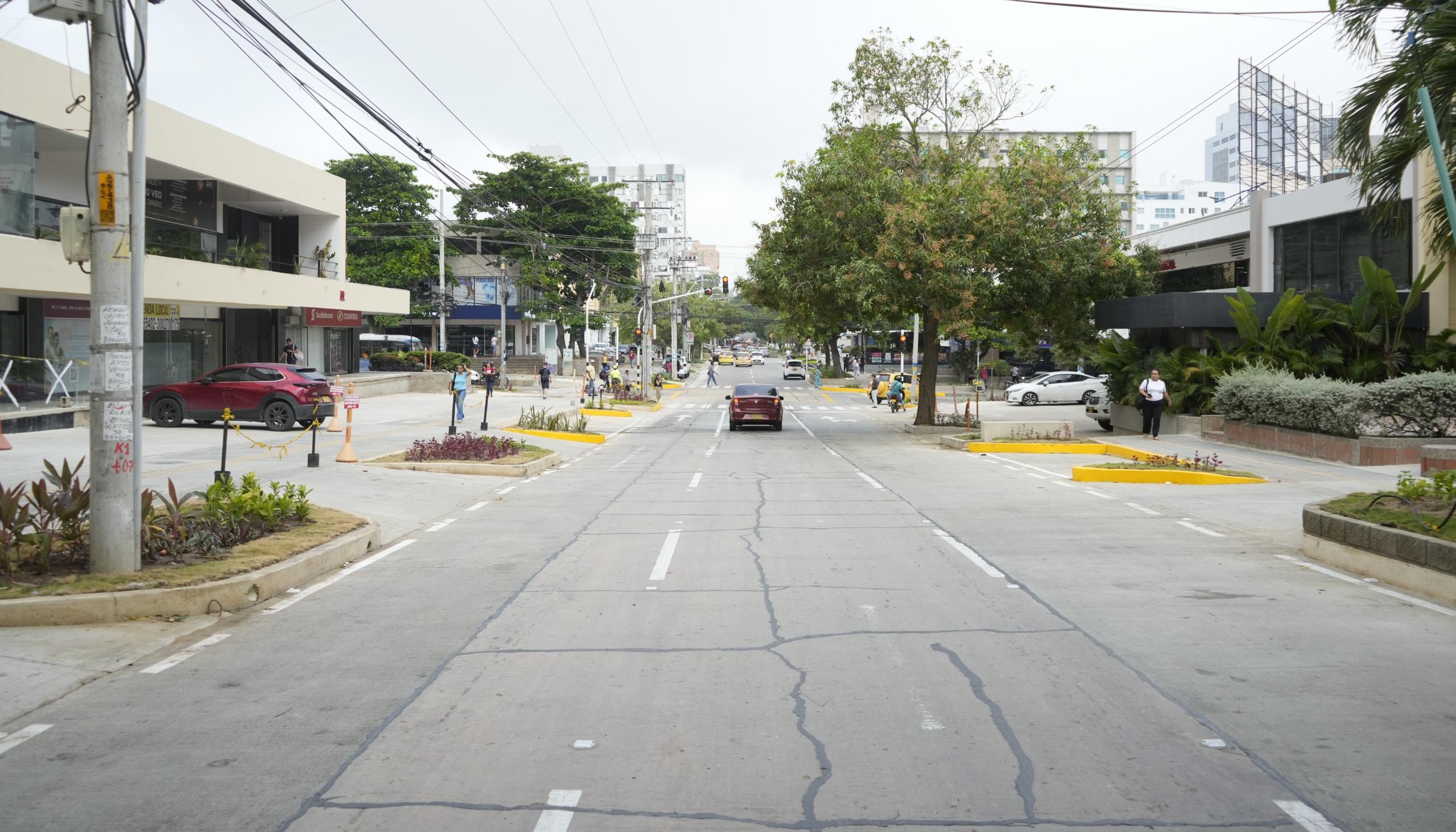 La carrera 50 con calle 84 ya finalizó obras.