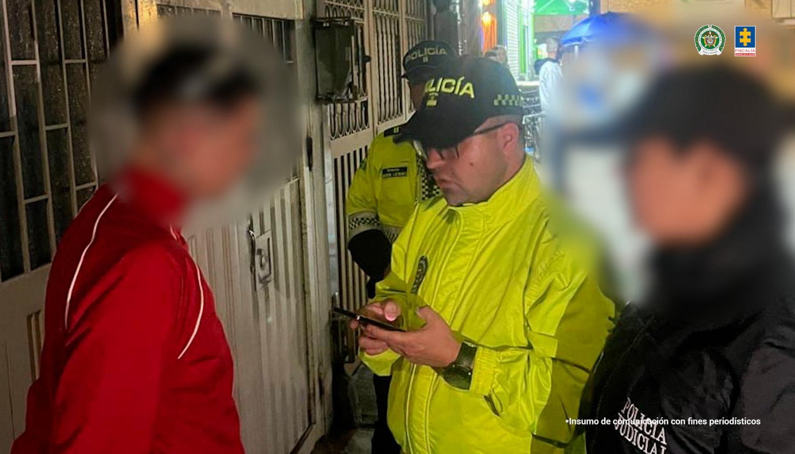 La captura se dio en la ciudad de Bogotá. 