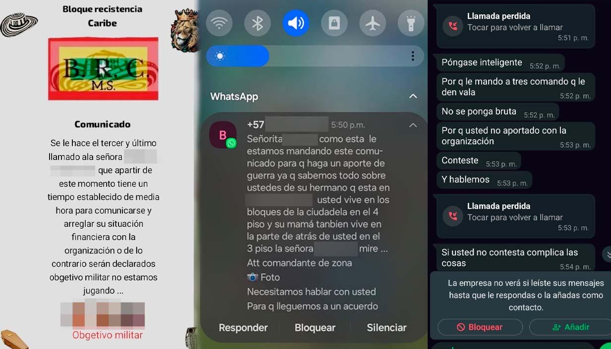 Panfletos "personalizados" para extorsionar