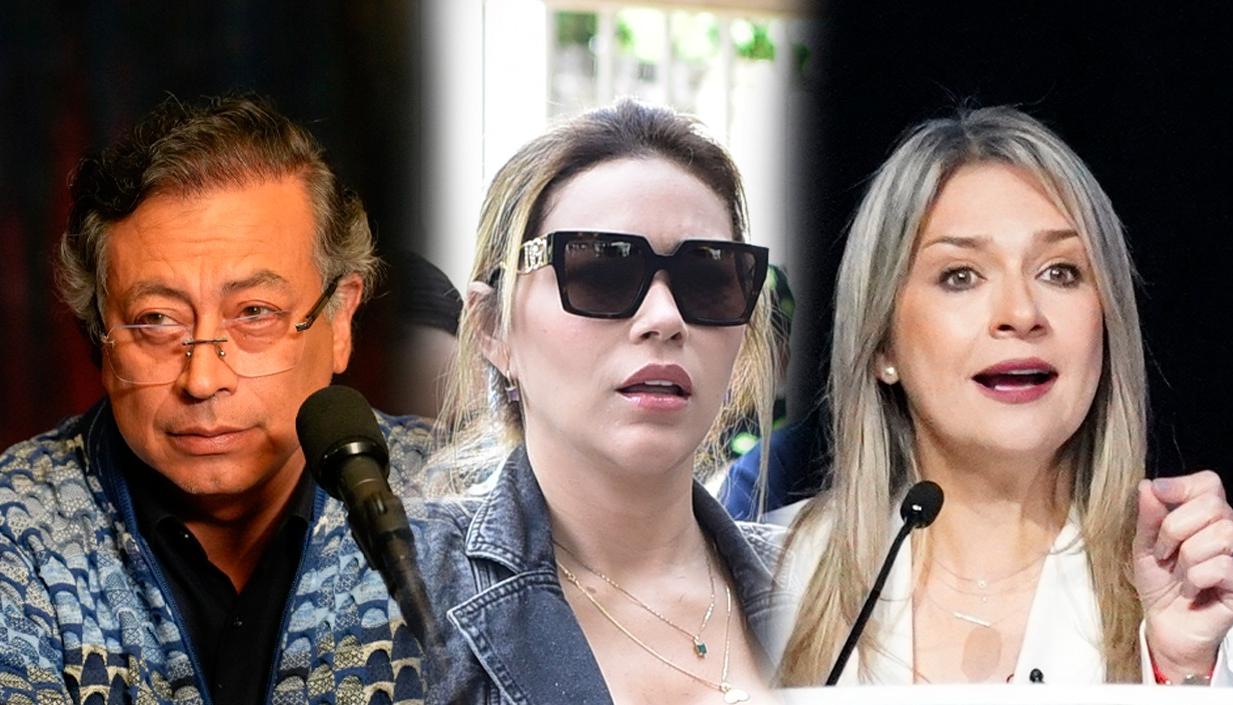 Gustavo Petro, Days Vásquez y Vicky Dávila.