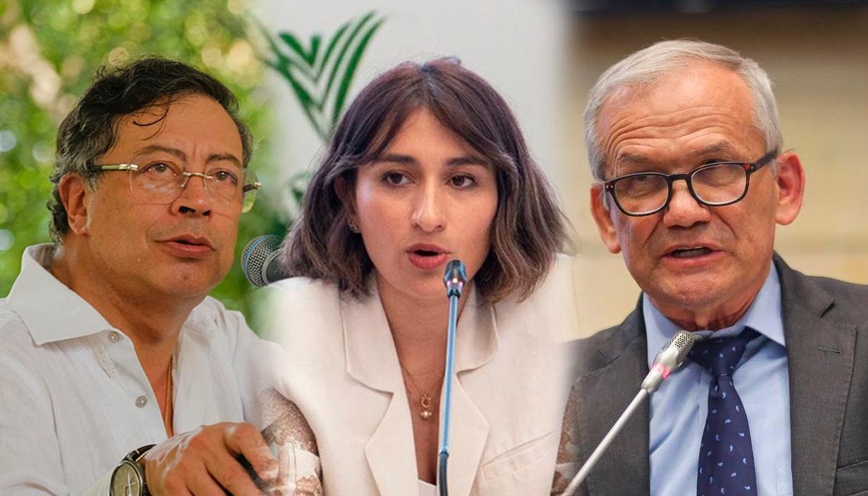 Presidente Gustavo Petro; excanciller Laura Sarabia; Carlos Ramón González, exdirector del Dapre. 