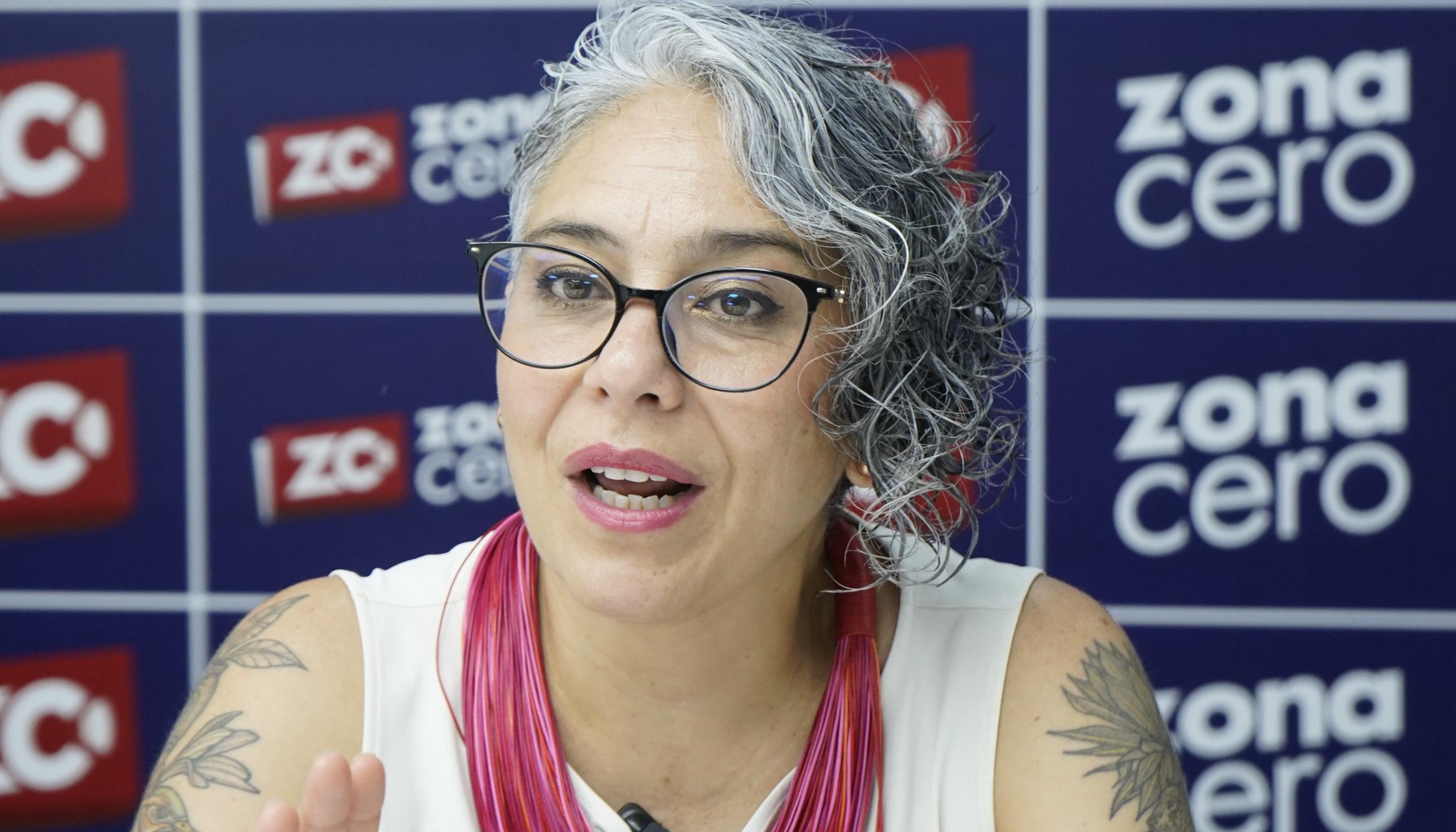 La precandidata presidencial María José Pizarro.