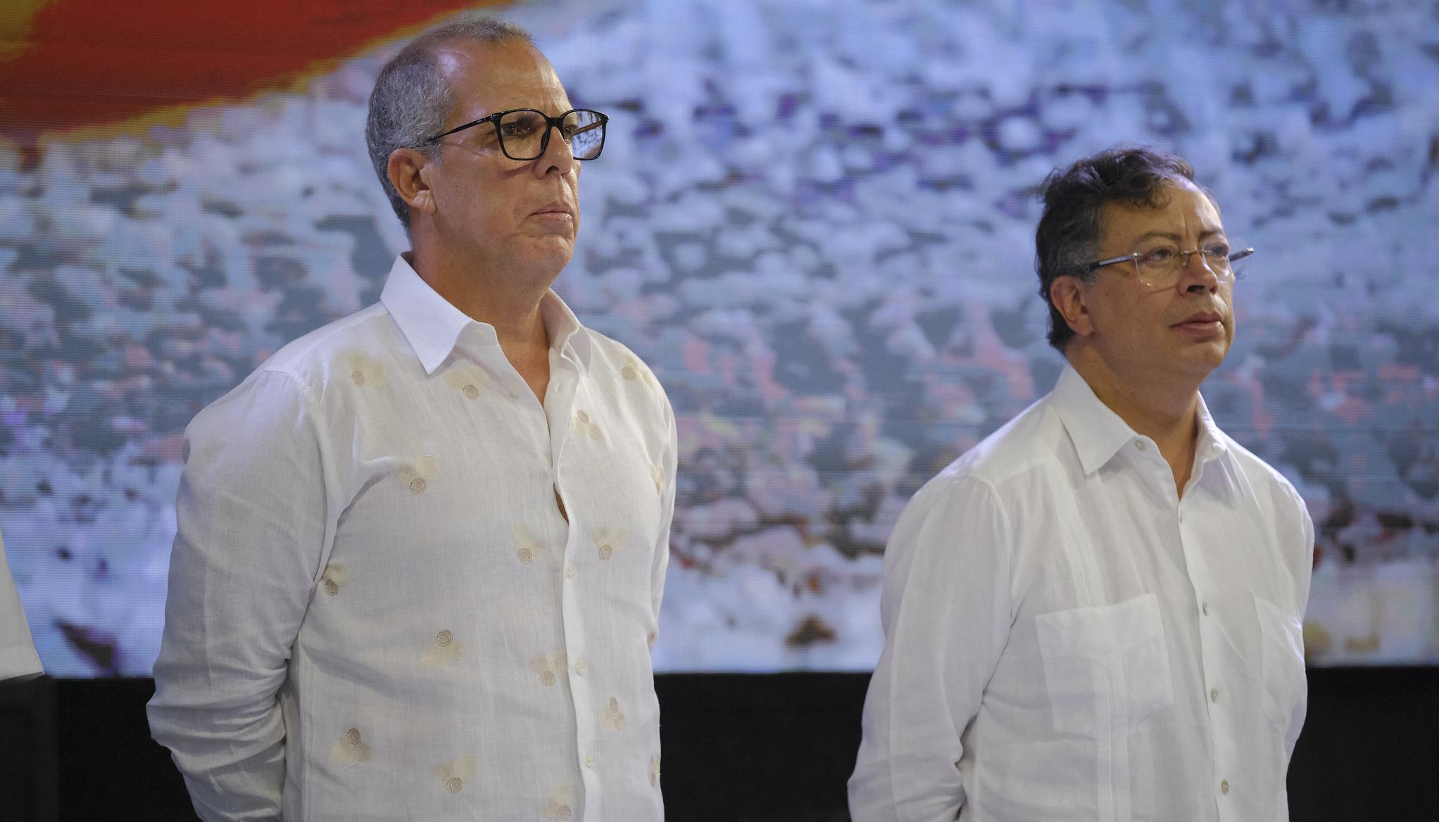 Alfredo Saade y Gustavo Petro.