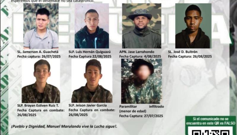 Secuestrados por las disidencia de las FARC.