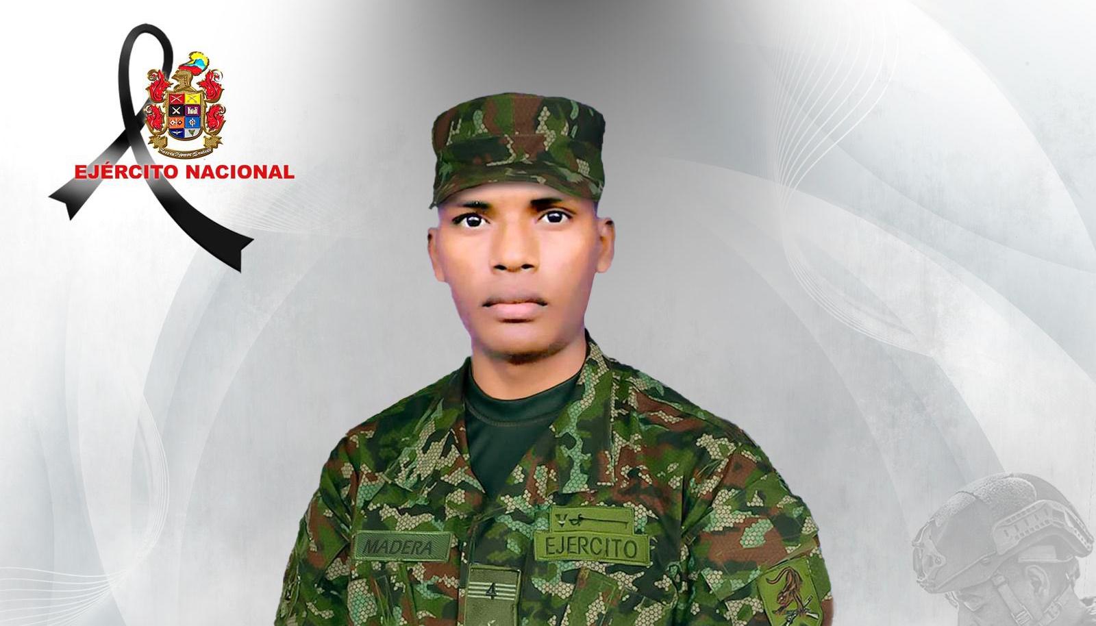 Soldado profesional Adrián Camilo Madera Tapia.