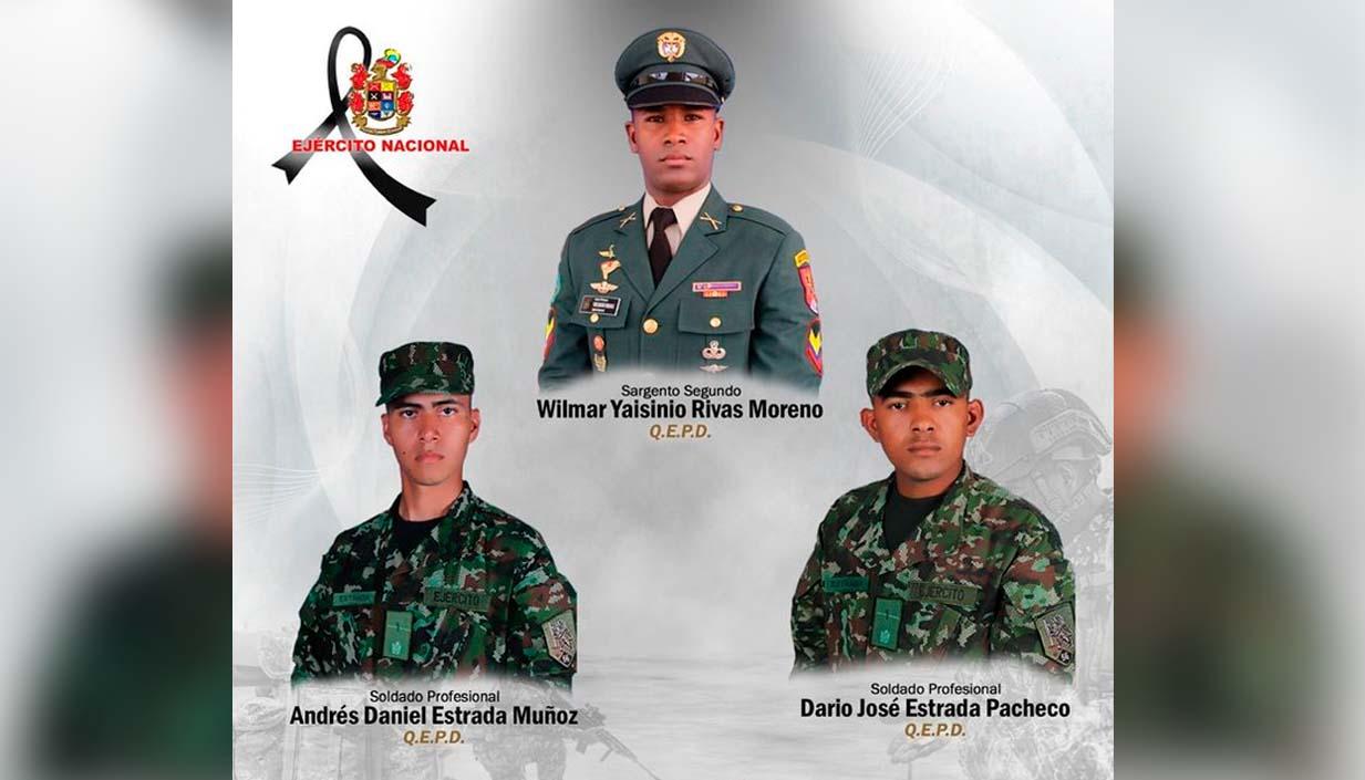 Los tres soldados muertos. 