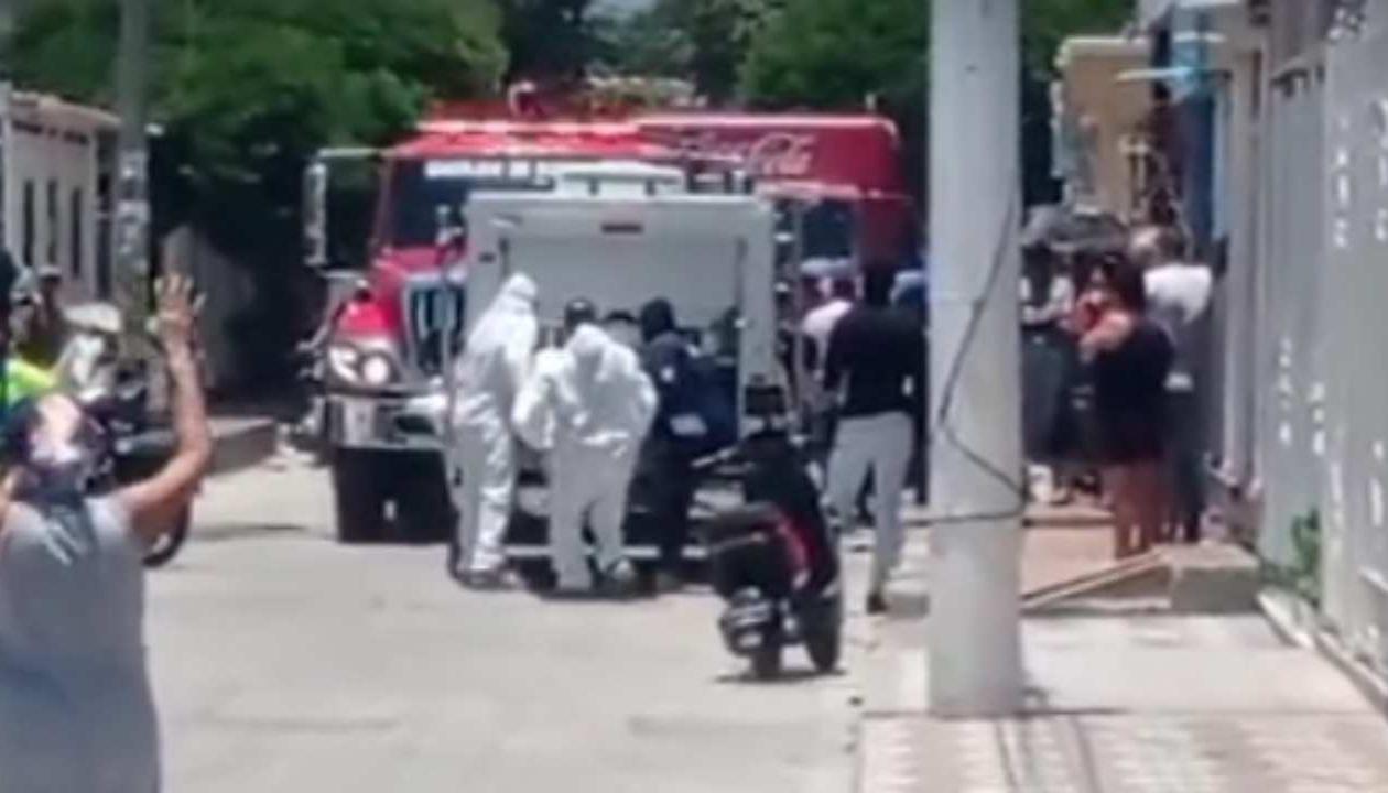 Levantamiento del cuerpo de Elifelet Caicedo Álvarez.