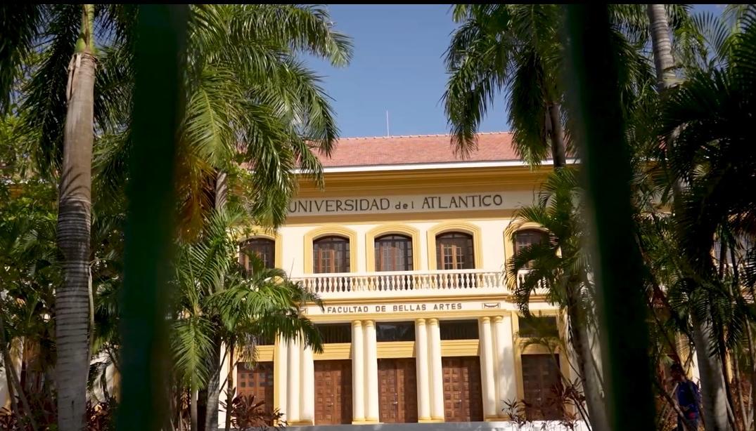 Fachada de Bellas Artes de la Universidad del Atlántico. 