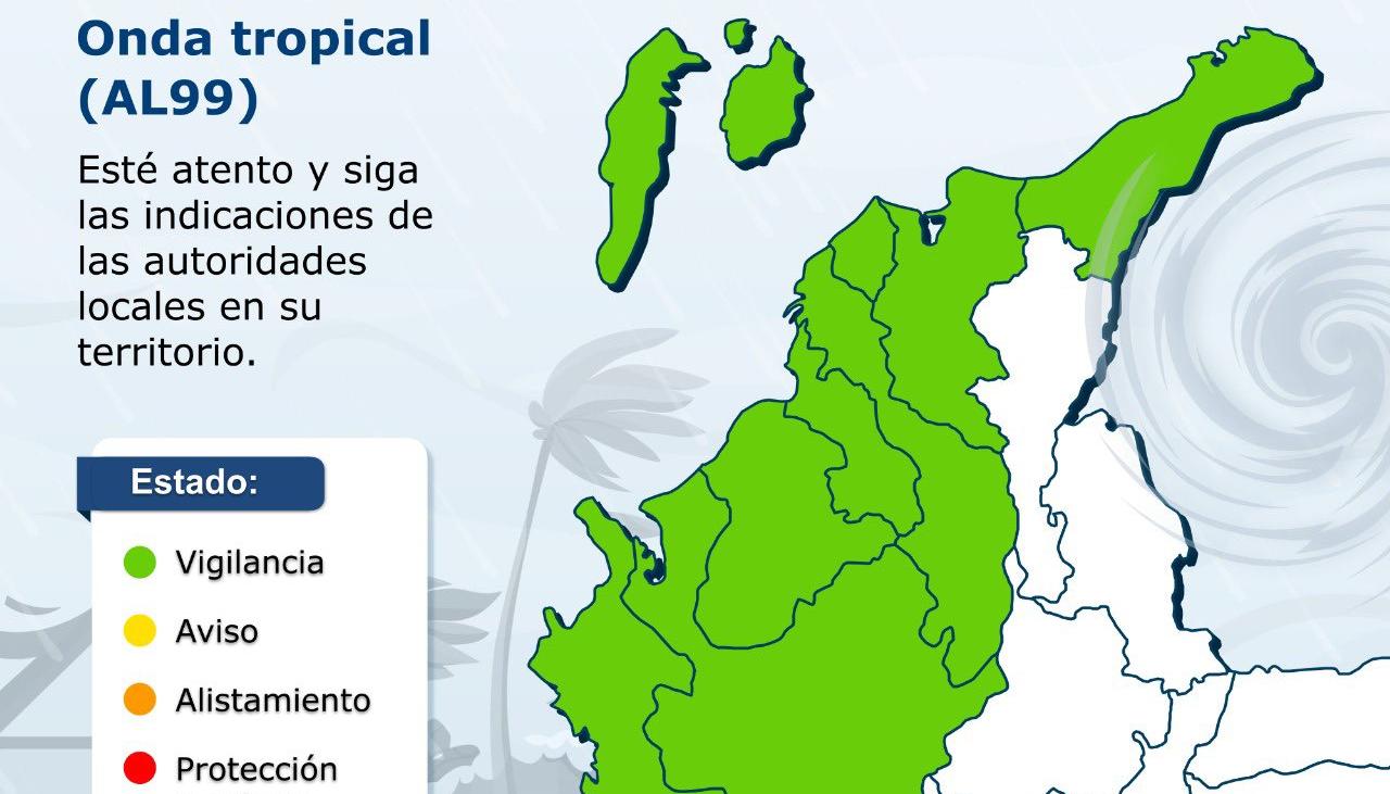 Estado de vigilancia en el país.