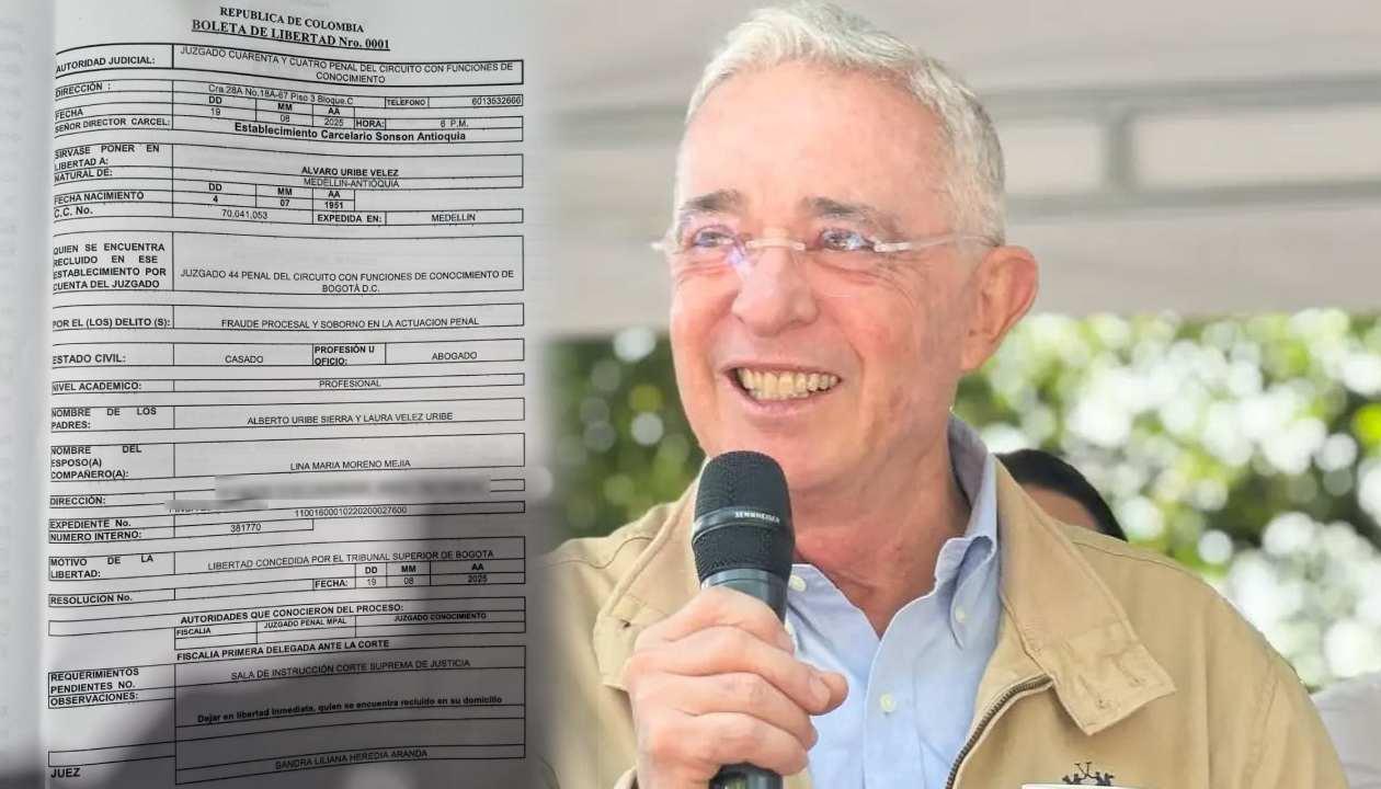 El expresidente Álvaro Uribe Vélez.