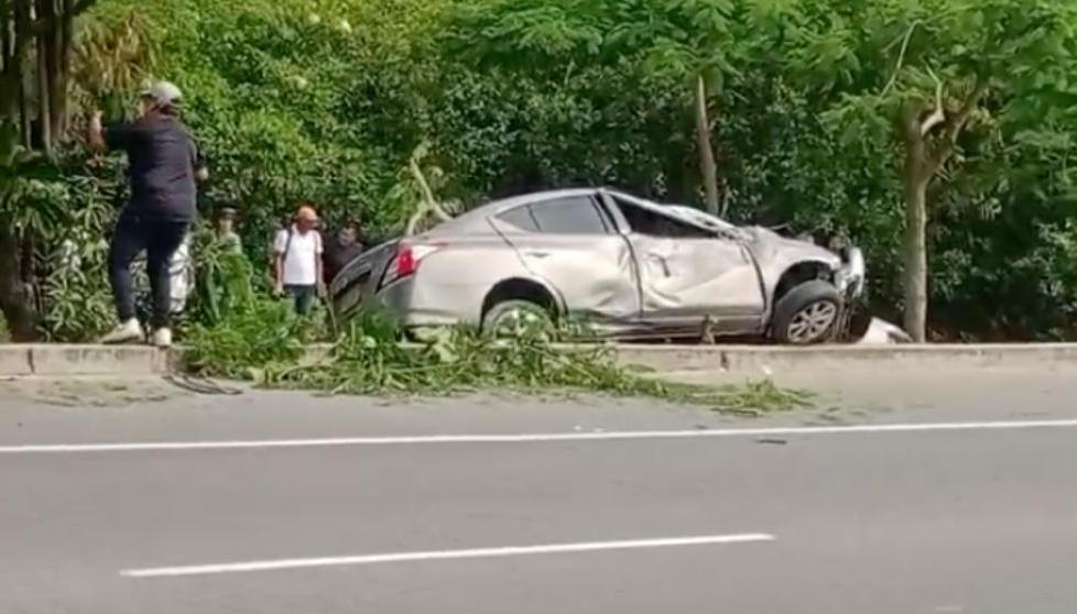 Vehículo del exbombero Edwin Cataño involucrado en el accidente el pasado 11 de julio.