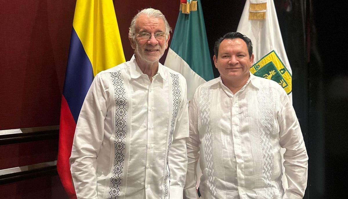 Gobernador del Atlántico, Eduardo Verano, y el Gobernador de Yucatán, Joaquín Díaz.