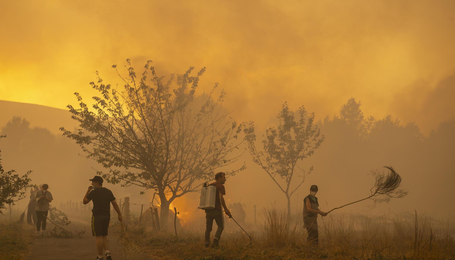 Incendio en España.