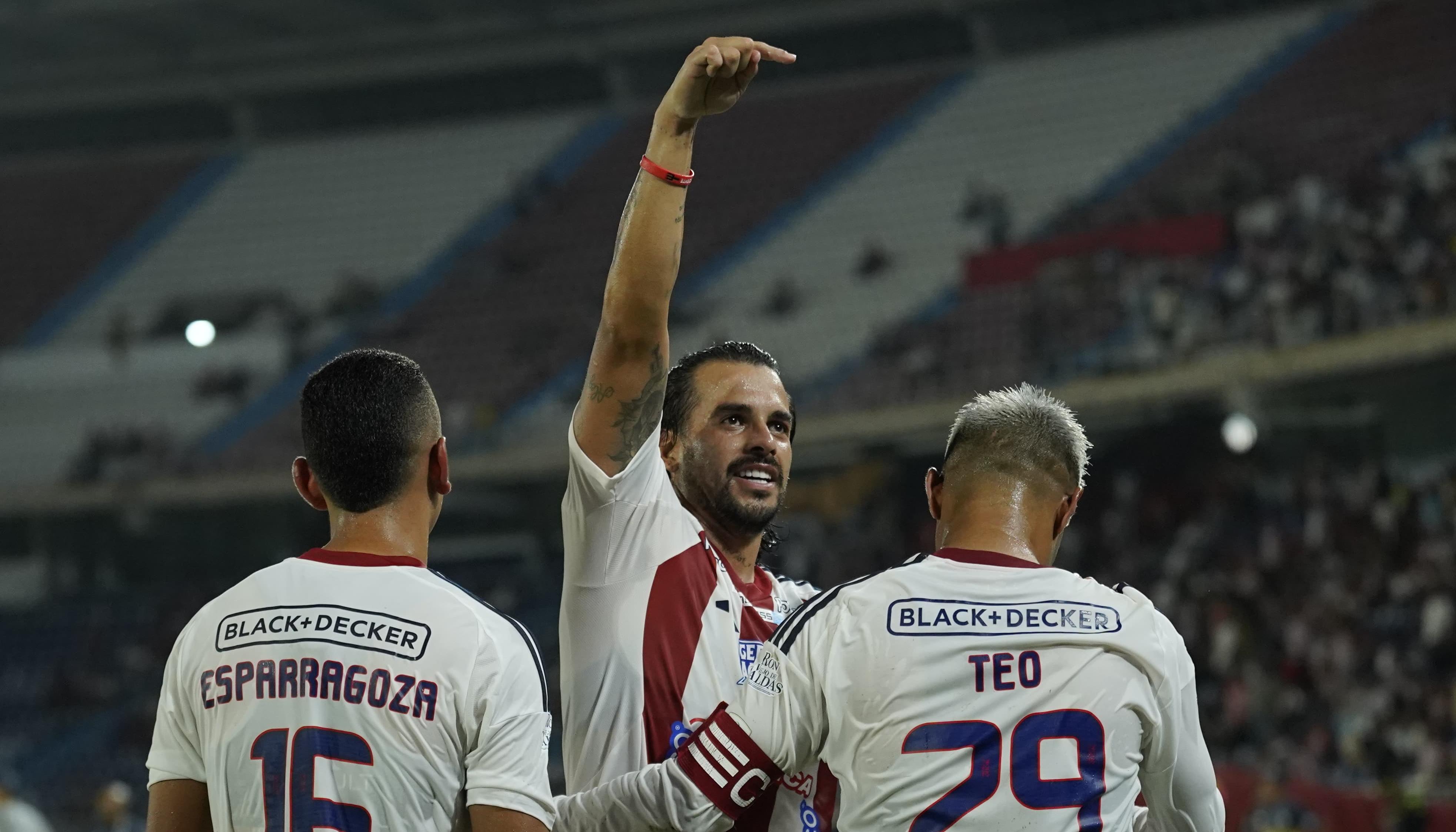 Javier Báez, autor de los goles de la victoria de Junior sobre Atlético.