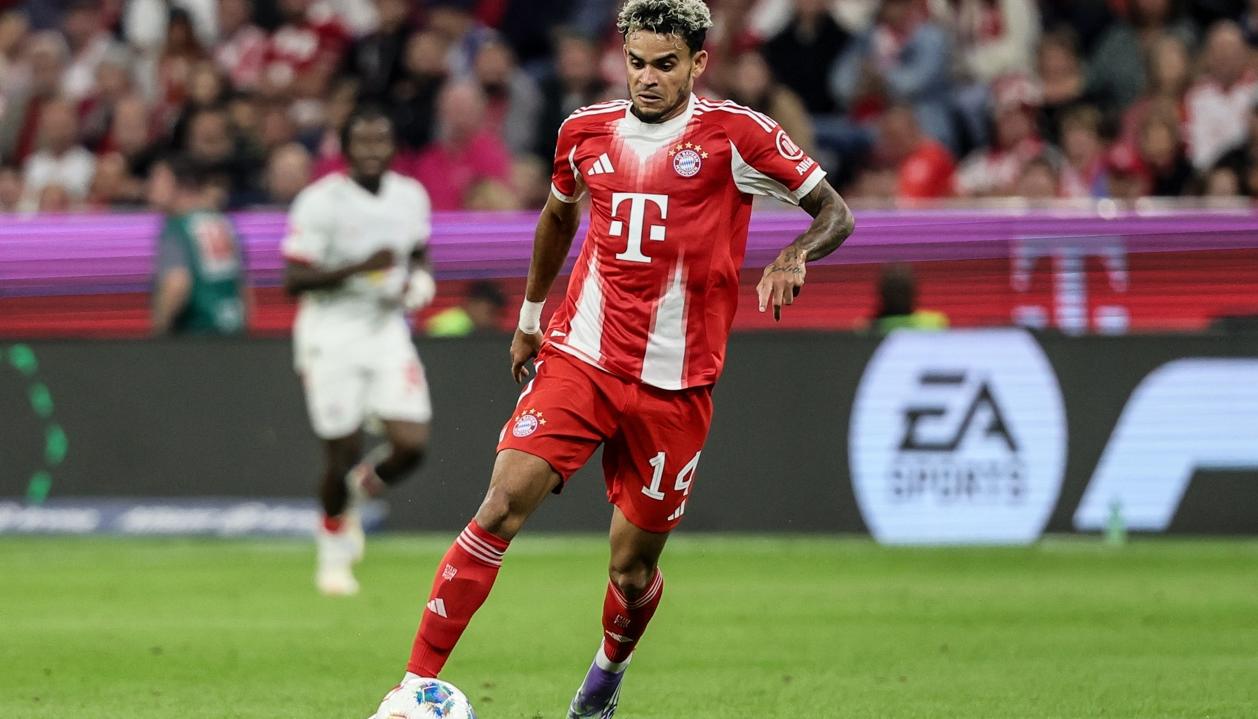 Luis Díaz ha marcado dos goles en dos partidos oficiales con el Bayern Múnich.