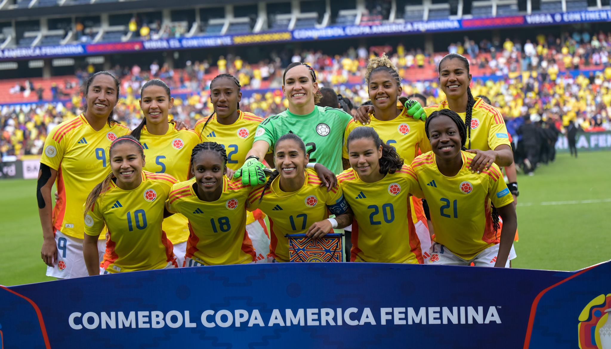 Selección Colombia subcampeona de la Copa América femenina de Ecuador.