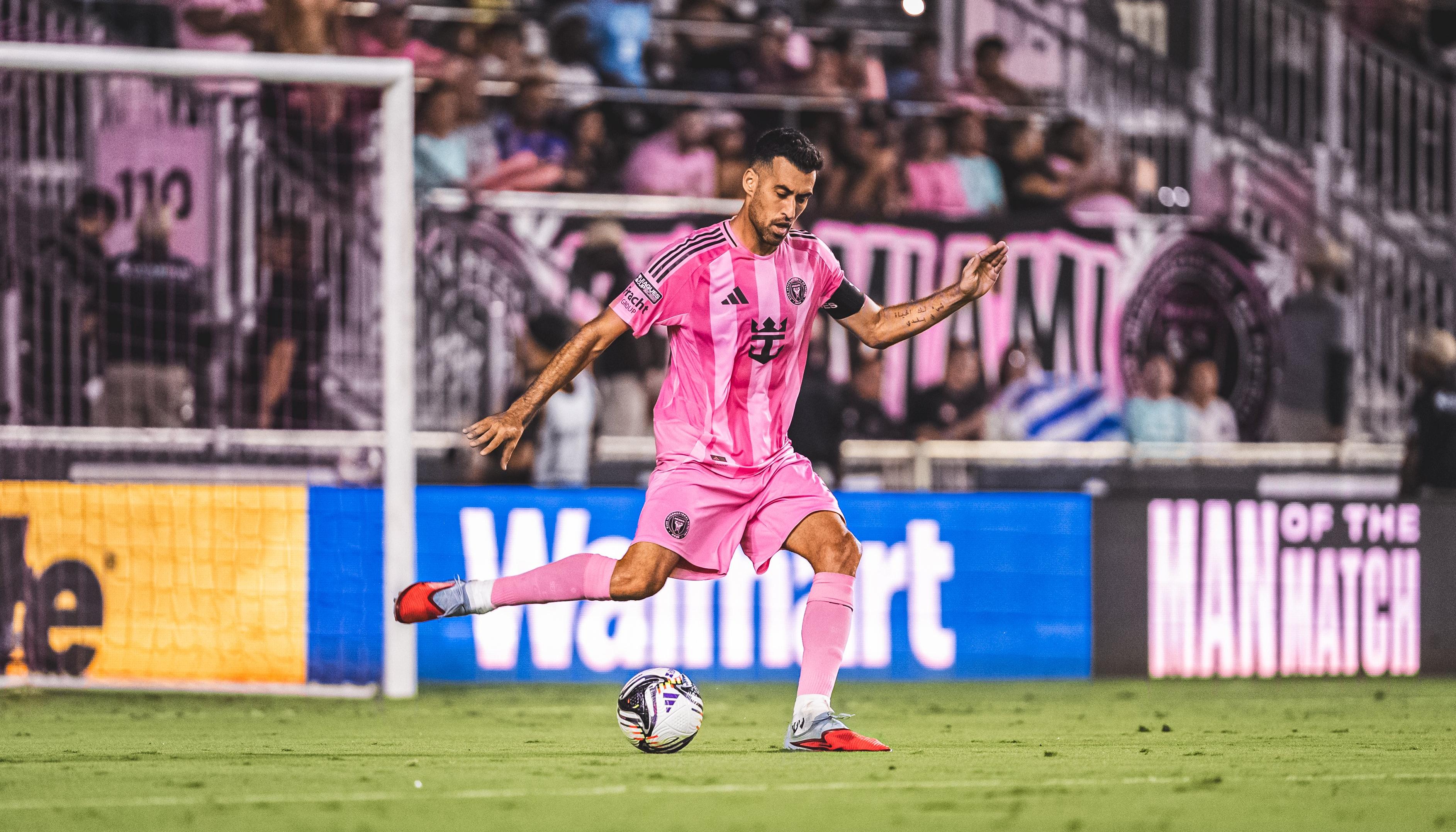 Sergio Busquets, mediocampista español del Inter Miami. 