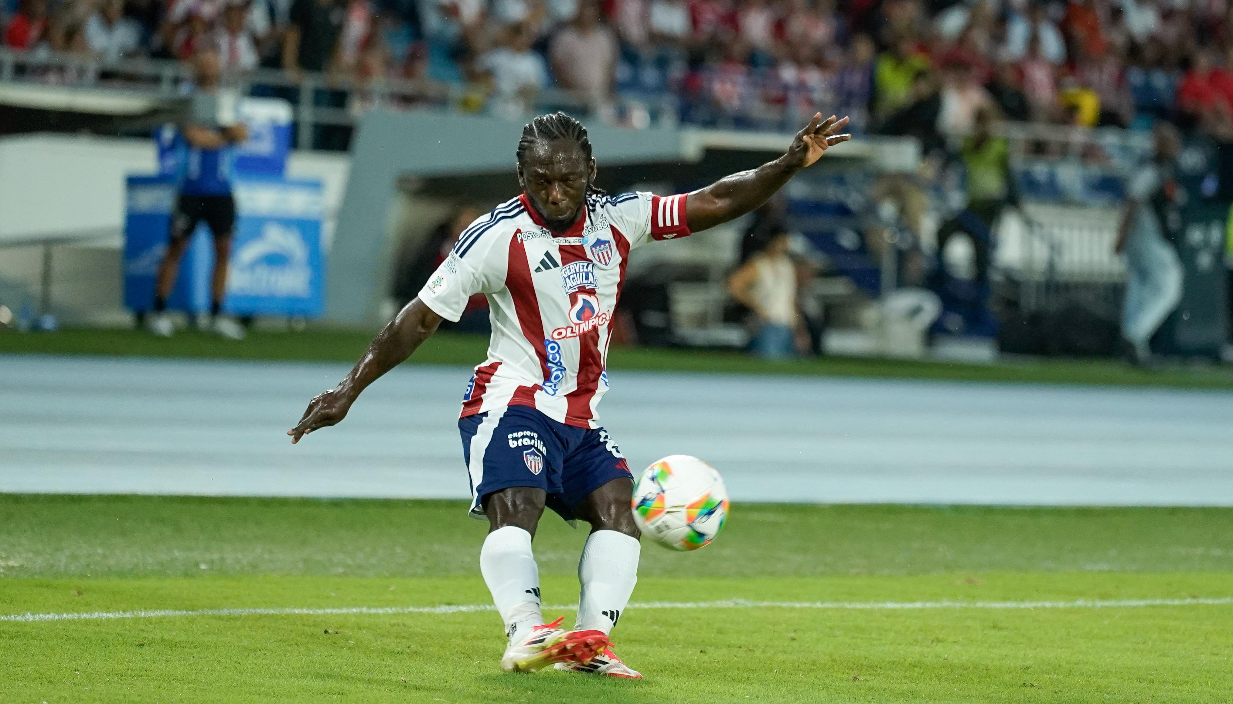 Yimmi Chará, capitán de campo de Junior en los últimos partidos. 