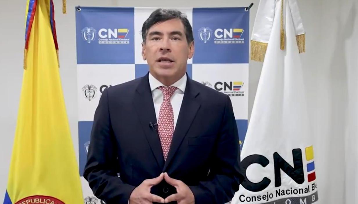 Álvaro Hernán Prada, presidente del CNE.