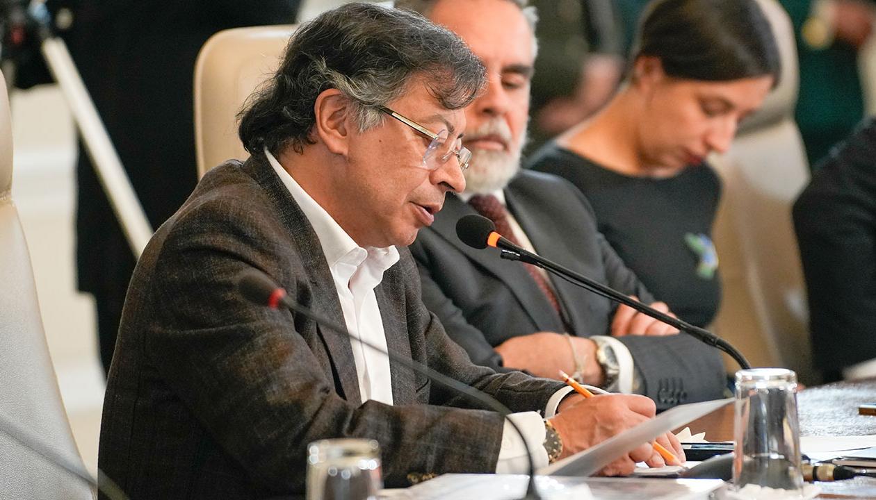 ​Presidente Gustavo Petr​​o en Consejo de Ministros del 15 de septiembre de 2025.