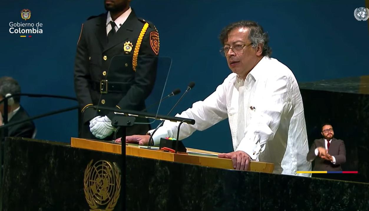 Gustavo Petro en la Asamblea de la ONU