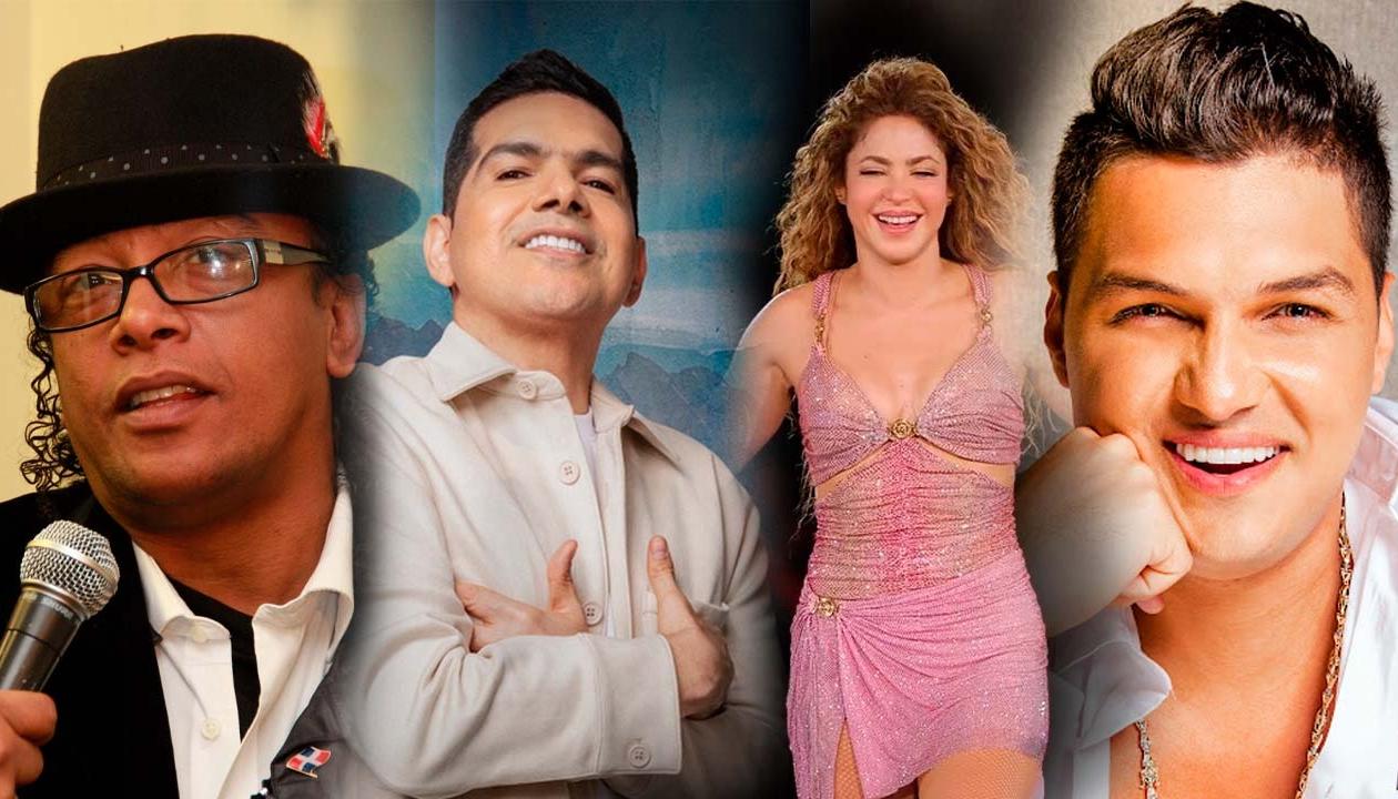 Artistas nominados en los premios. 
