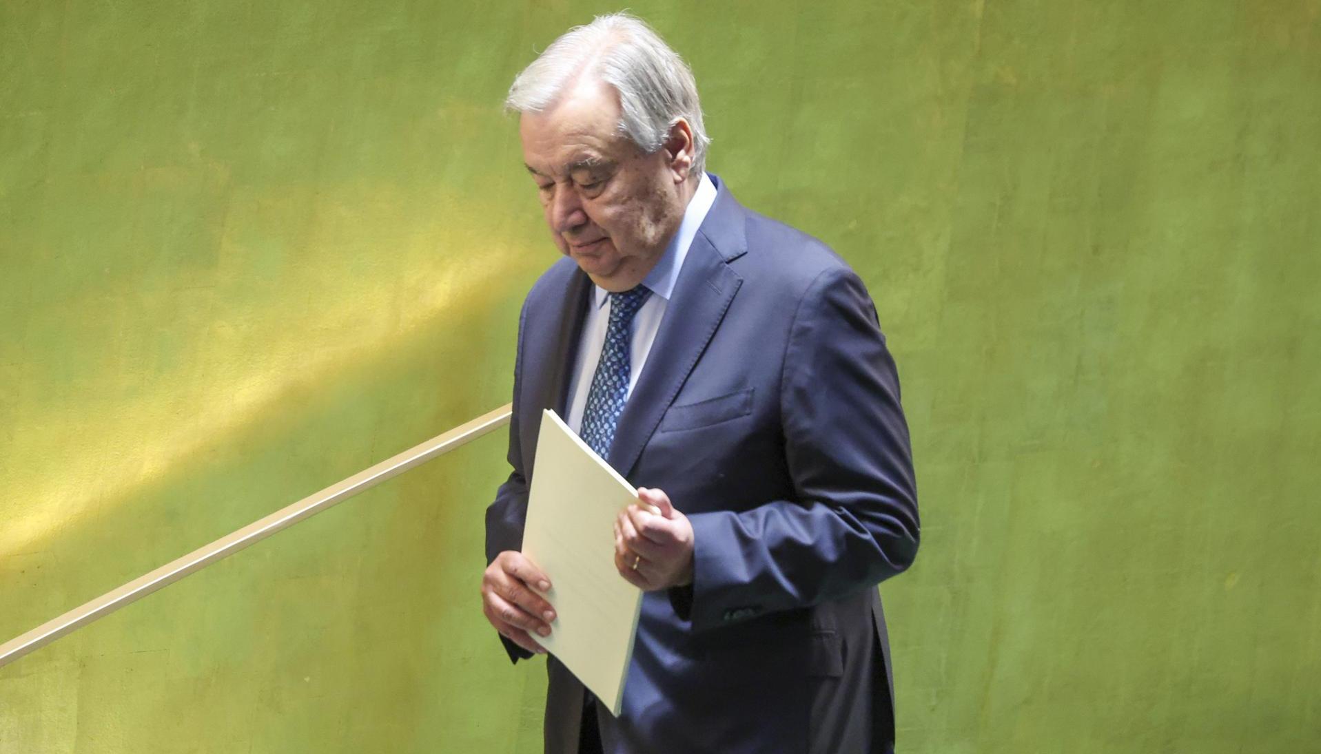 António Guterres, secretario general de la ONU.