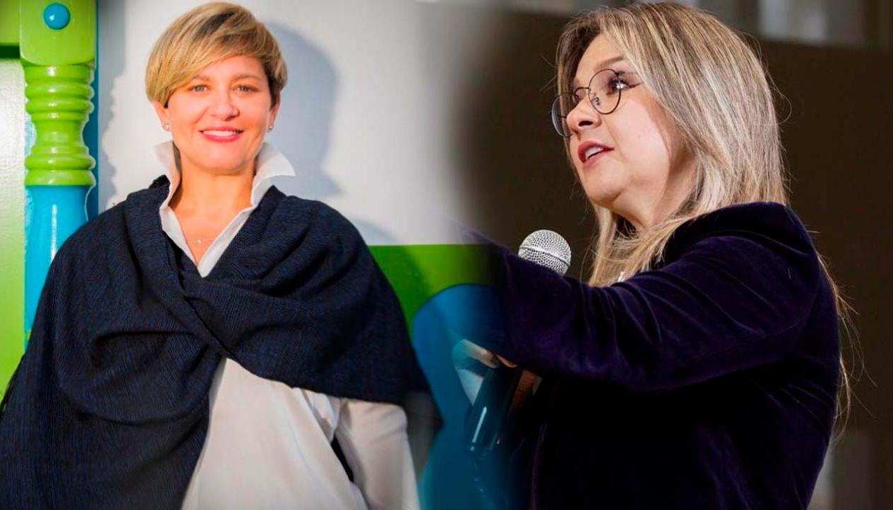 La Primera Dama Verónica Alcocer y la precandidata presidencial Vicky Dávila. 